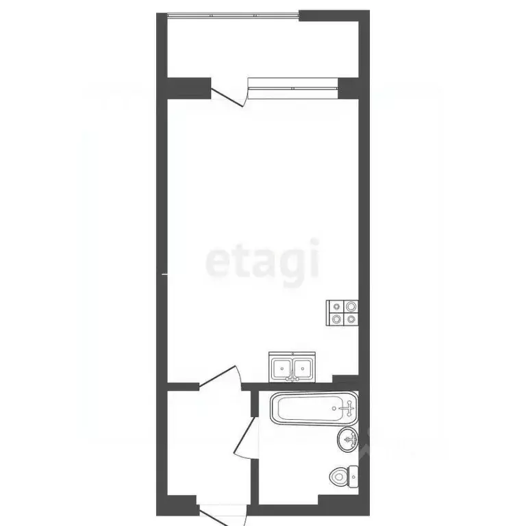 Студия Крым, Судак ул. Набережная, 75 (45.2 м) - Фото 2