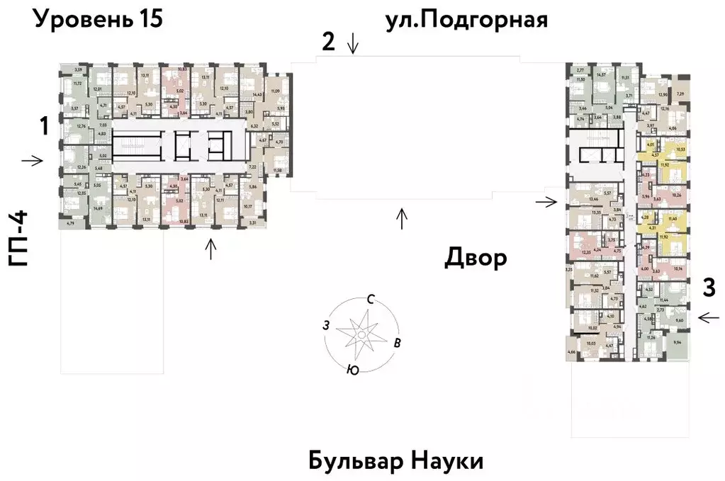 2-к кв. Тюменская область, Тюмень Полевая ул., 108/2 (40.95 м) - Фото 1