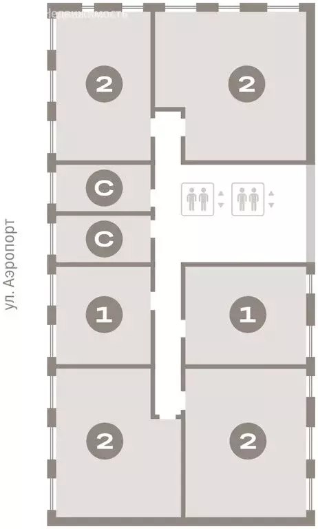 1-комнатная квартира: Новосибирск, улица Аэропорт (54.09 м) - Фото 1