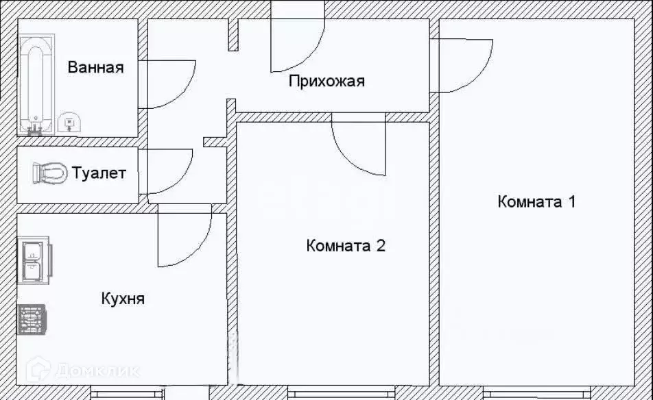 Продаётся 2-к квартира, 54.2 м - Фото 0