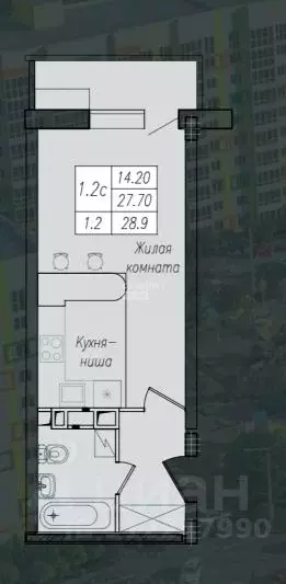 2-к кв. Курская область, Курск ул. Энгельса, 158к1 (56.7 м) - Фото 0