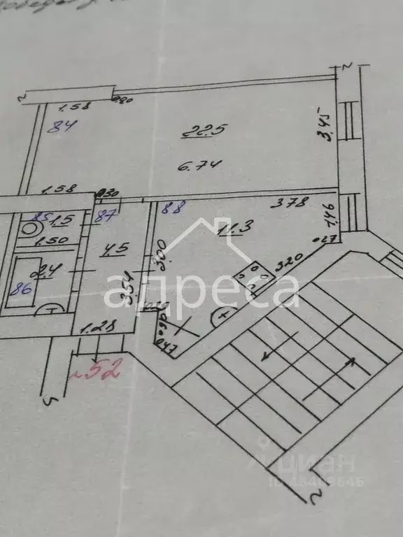 1-к кв. Самарская область, Самара ул. Победы, 104 (42.2 м) - Фото 2