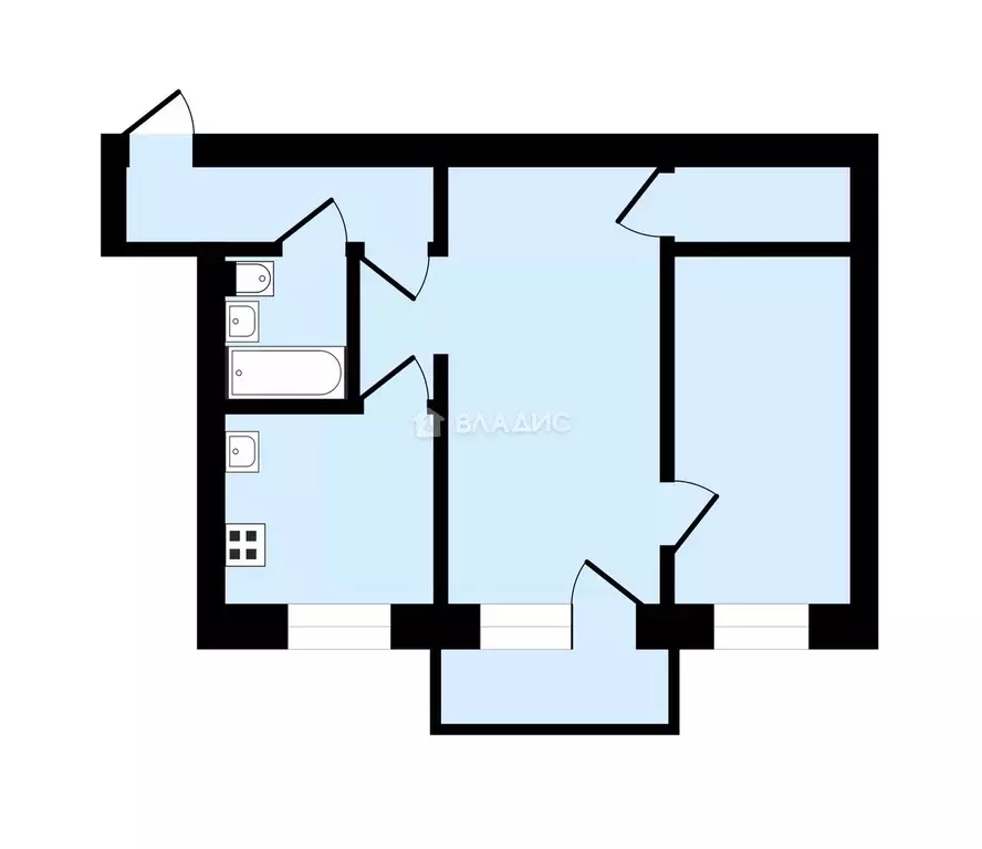 2-к кв. Липецкая область, Липецк ул. Космонавтов, 56/1 (46.3 м) - Фото 2