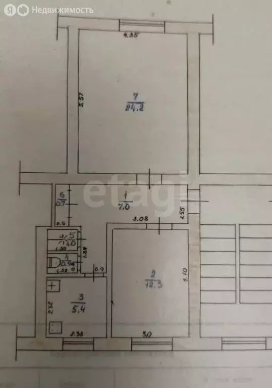 2-комнатная квартира: Каспийск, Советская улица, 14 (53.3 м) - Фото 1