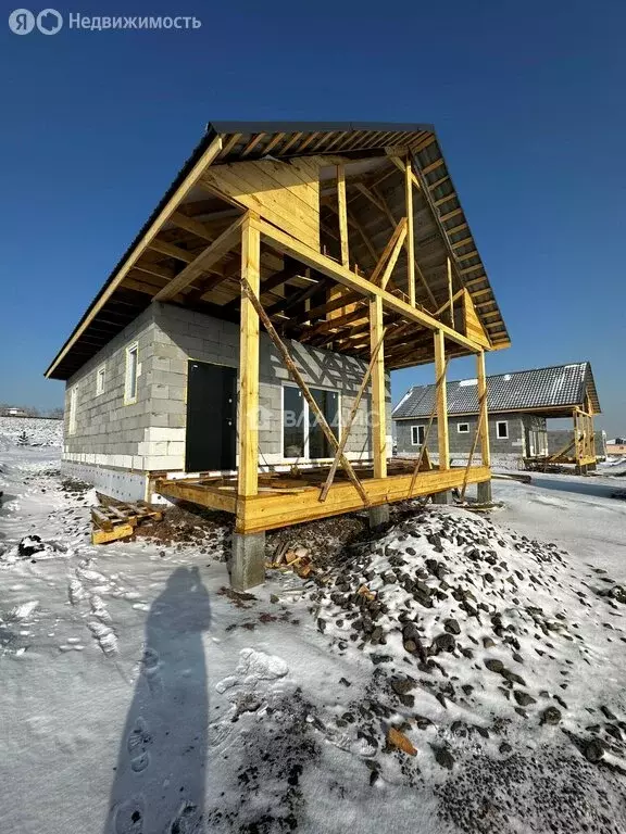 Дом в Емельяновский район, Солонцовский сельсовет, село Дрокино (130 ... - Фото 1