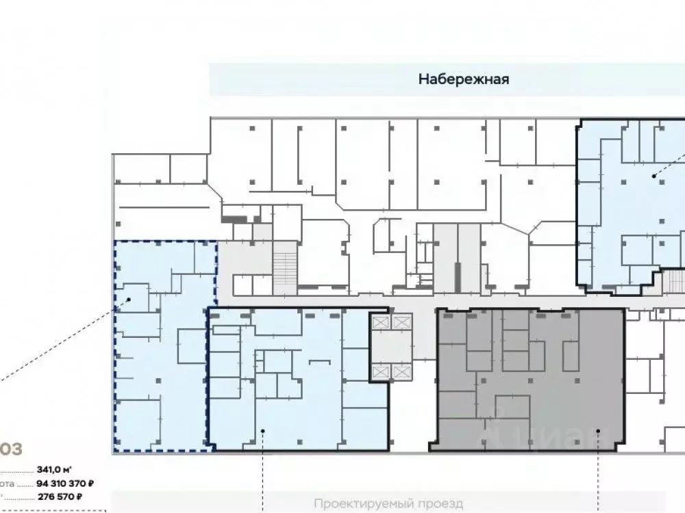 Офис в Москва проезд Проектируемый № 4062, 6с2 (341 м) - Фото 1