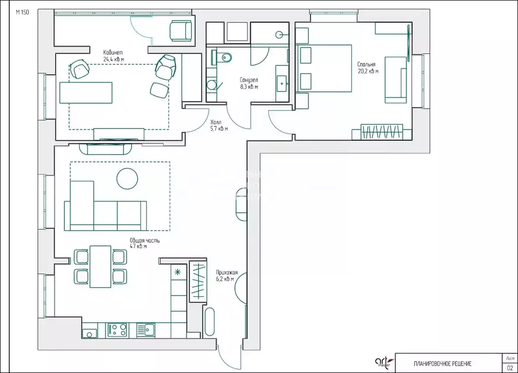 2-к кв. Рязанская область, Рязань Октябрьская ул., 65 (105.2 м) - Фото 2