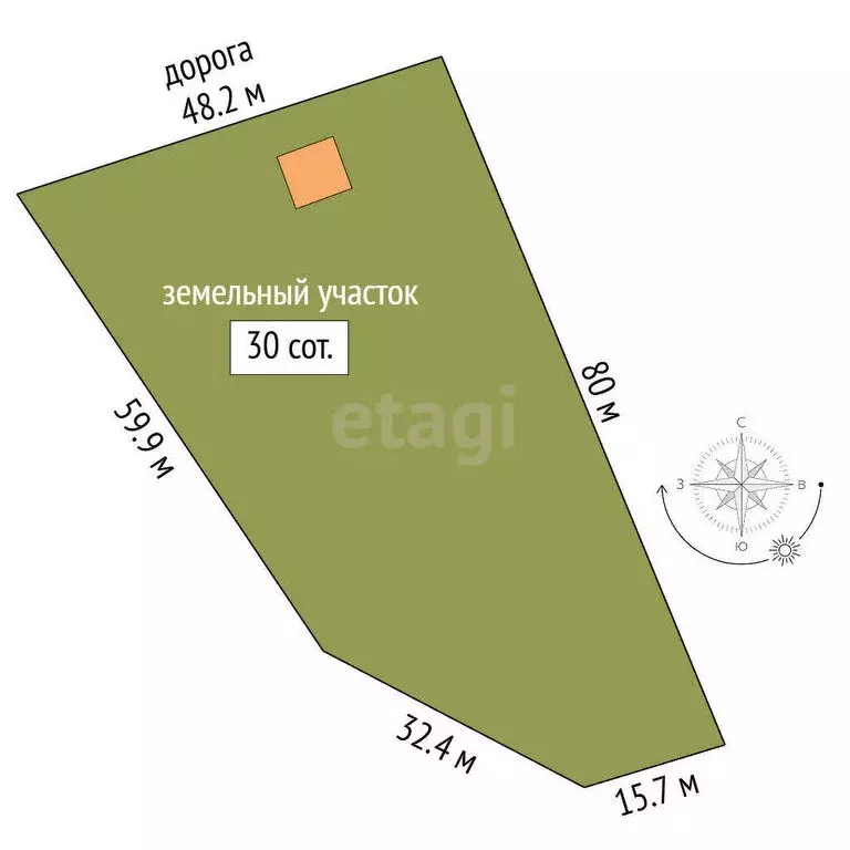 Дом в Сергиево-Посадский городской округ, село Дерюзино (33.1 м) - Фото 1