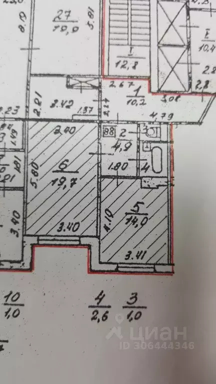 Комната Санкт-Петербург ул. Маршала Новикова, 13 (33.7 м) - Фото 0