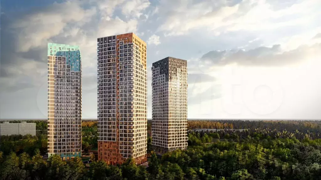 2-к. квартира, 66,8 м, 31/32 эт. - Фото 1