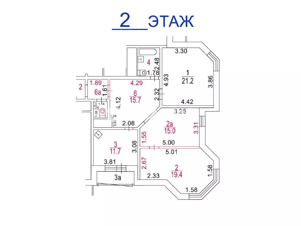 3-к кв. Москва 5-й Войковский проезд, 8К1 (93.4 м) - Фото 2