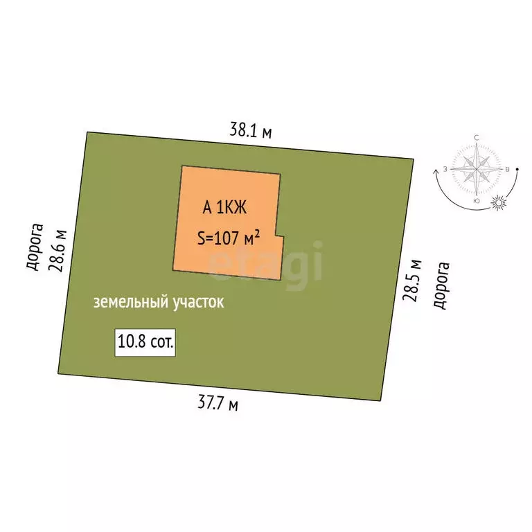 Дом в Тюмень, территория СОСН Солнечная Поляна, Васильковая улица (107 ... - Фото 2