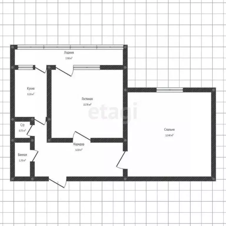 2-к кв. Адыгея, Майкоп Пионерская ул., 496 (47.1 м) - Фото 1