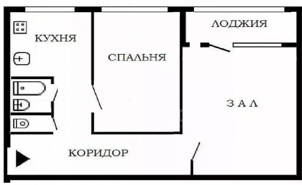2-к кв. Санкт-Петербург Витебский просп., 47к1 (46.1 м) - Фото 2