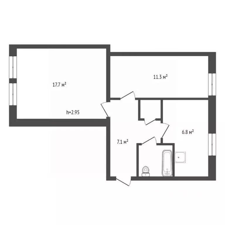 2-к кв. Красноярский край, Красноярск ул. Текстильщиков, 12 (46.1 м) - Фото 2