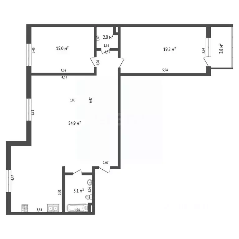 3-к кв. Тюменская область, Тюмень Широтная ул., 209 (92.7 м) - Фото 2