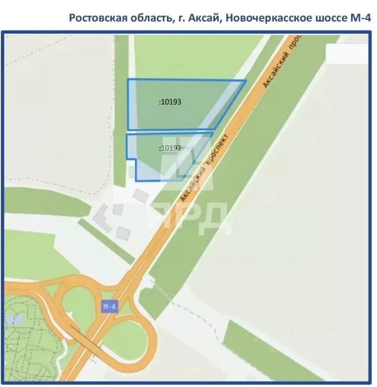 Участок в Ростовская область, Аксай Новочеркасское шоссе, 1055-й км, ... - Фото 1