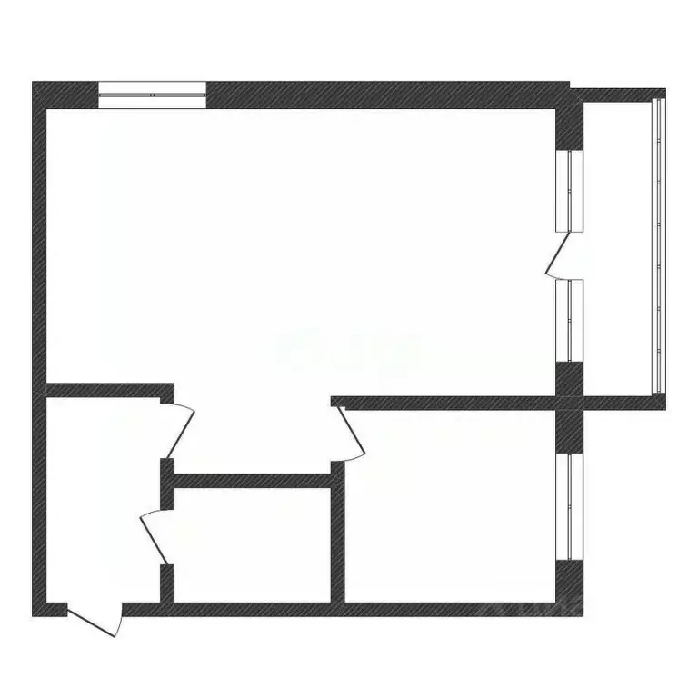1-к кв. Курганская область, Курган Чернореченская ул., 87 (30.8 м) - Фото 2