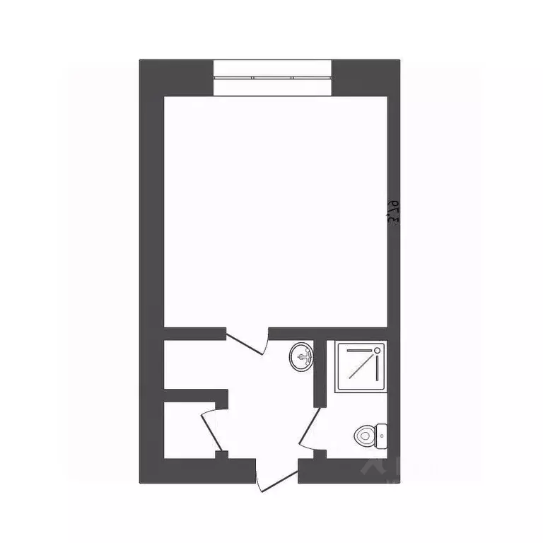Студия Кемеровская область, Юрга ул. Леонова, 6 (12.0 м) - Фото 1