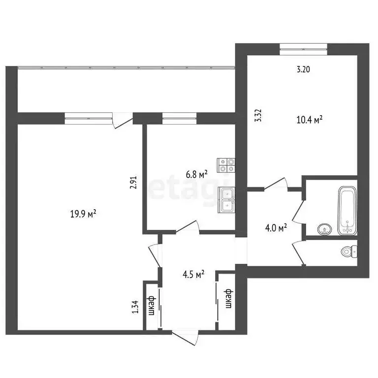2-комнатная квартира: Ярославль, жилой район Липовая Гора, улица ... - Фото 1