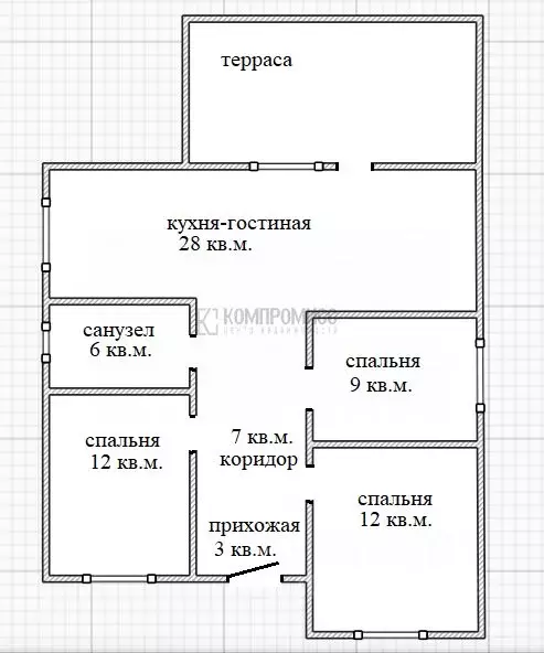 Дом в Краснодарский край, Краснодар Старокорсунская ст-ца, ул. ... - Фото 2