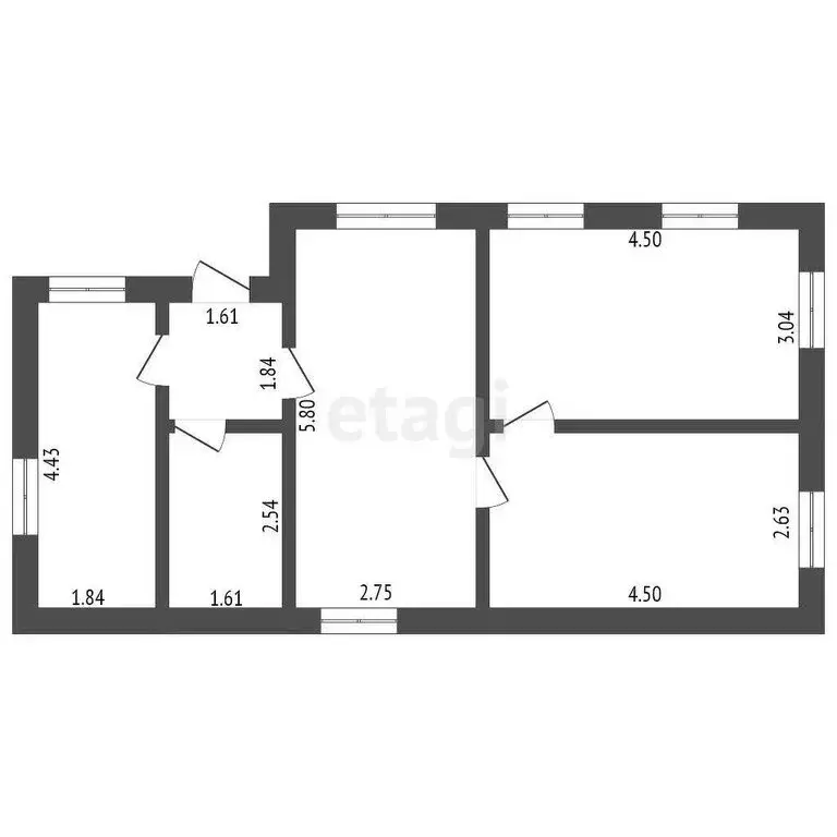 Дом в Ишим, Большая Садовая улица (56.8 м) - Фото 1