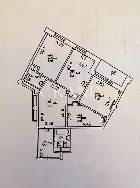 3-к кв. Москва Переведеновский пер., 6А (101.0 м) - Фото 1