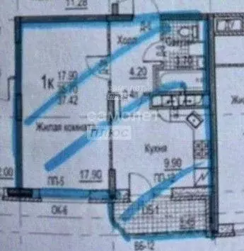 1-к кв. Московская область, Химки Сходня мкр, ул. Ленинградская, 1 ... - Фото 2