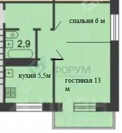 1-к кв. Нижегородская область, Нижний Новгород ул. Никиты Рыбакова, 11 ... - Фото 2