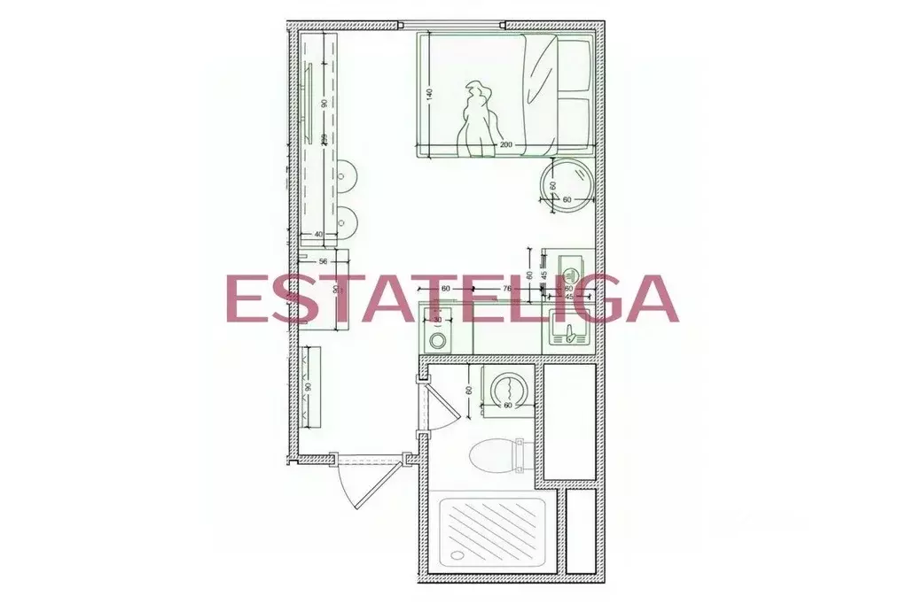 Студия Москва ул. Ивана Франко, 6 (17.0 м) - Фото 2