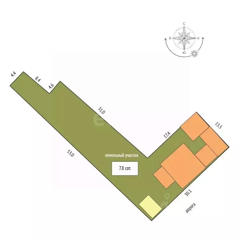 Дом в Крым, Симферополь ул. Желябова (86 м) - Фото 1