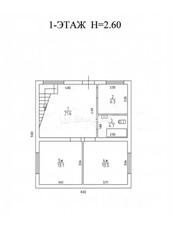Дом в Калининградская область, Гурьевский муниципальный округ, пос. ... - Фото 2