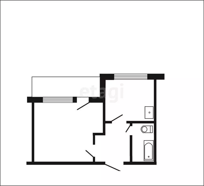 1-комнатная квартира: Южноуральск, улица Яблочкова, 19 (35.7 м) - Фото 0