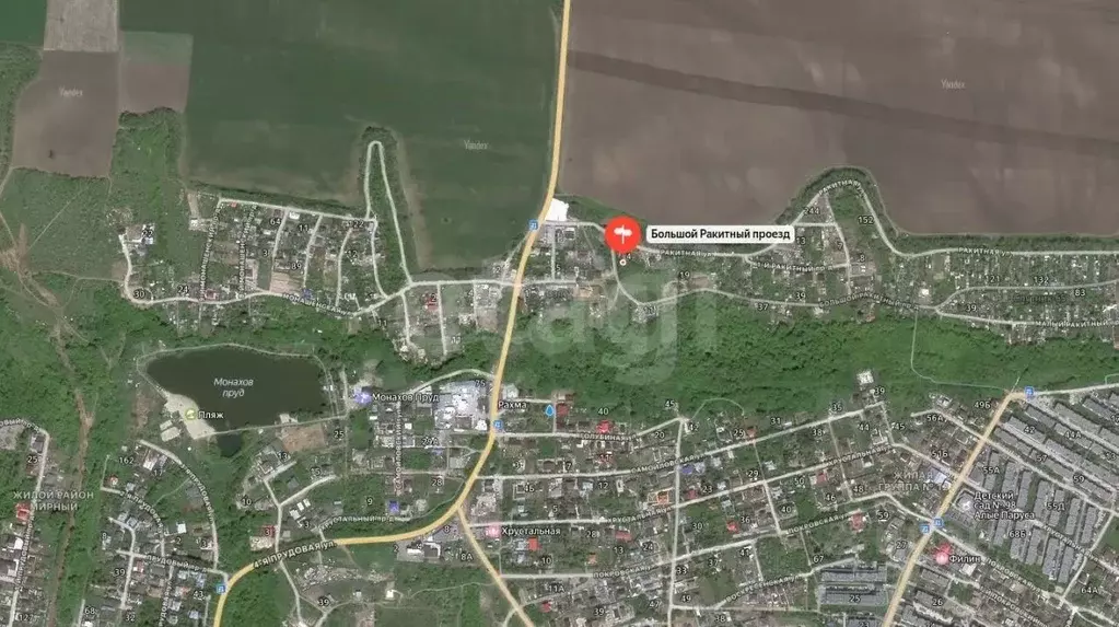 Участок в Саратовская область, Саратов ул. Ракитная, 6 (13.0 сот.) - Фото 1