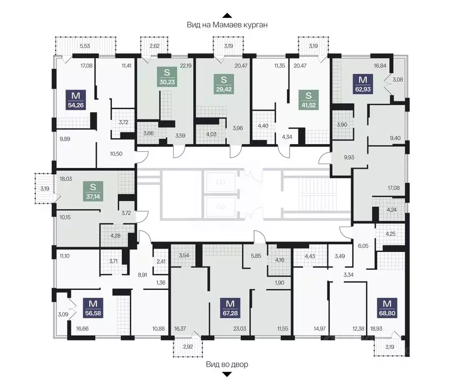 2-к кв. Волгоградская область, Волгоград просп. Имени В.И. Ленина, 59Г ... - Фото 2