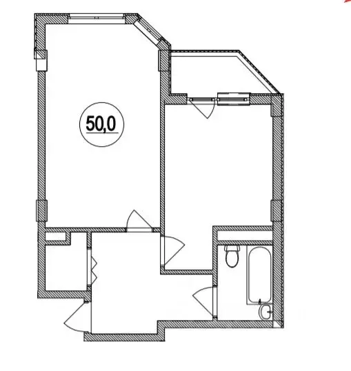 2-к кв. Краснодарский край, Сочи ул. Ленина, 290/6 (49.0 м) - Фото 1