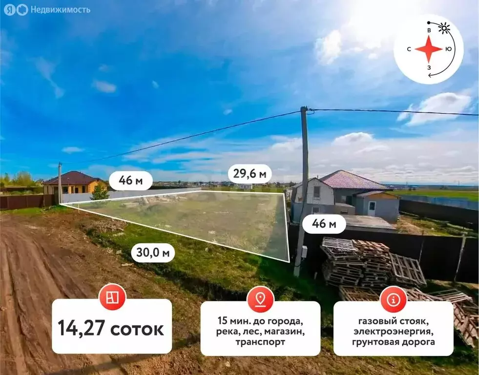 Участок в Тюменский район, деревня Субботина, улица Согласия (14.27 м) - Фото 1