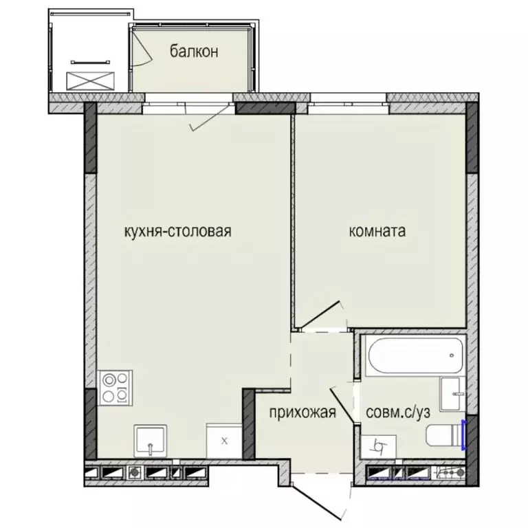 1-к кв. Удмуртия, Ижевск Культбаза жилрайон, 8-й мкр, Ежевика жилой ... - Фото 1