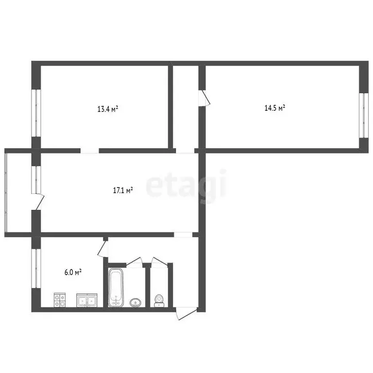 3-комнатная квартира: Республика Мордовия, городской округ Саранск, ... - Фото 1