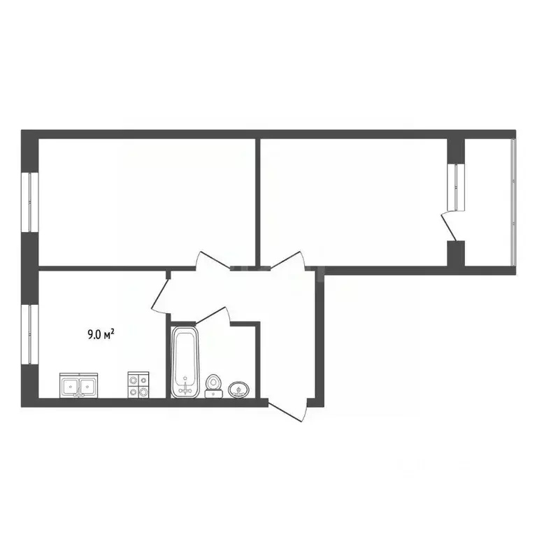 2-к кв. Ярославская область, Ярославль Ленинградский просп., 63 (54.0 ... - Фото 2