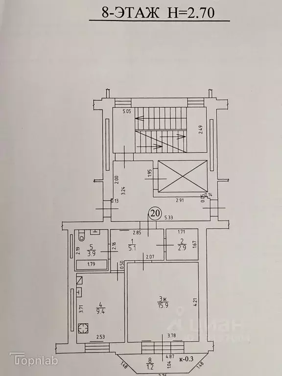 1-к кв. Калининградская область, Калининград ул. Гайдара (37.0 м) - Фото 2