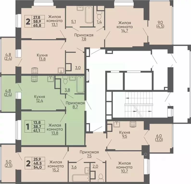 2-к кв. Чувашия, Чебоксары ул. Академика РАН Х.М. Миначева, поз11 ... - Фото 2