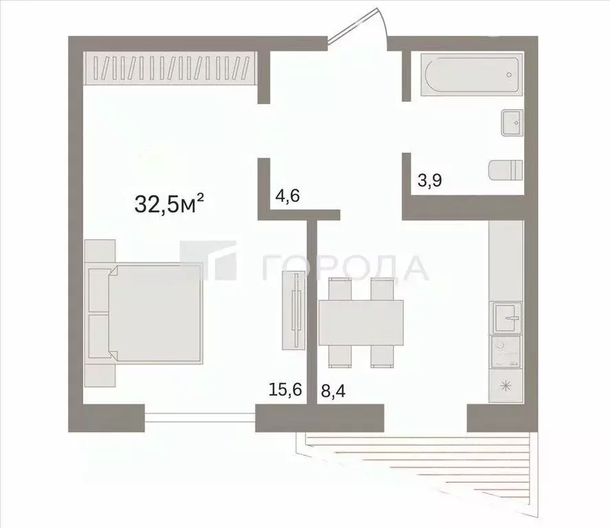1-к кв. Новосибирская область, Новосибирск 1-я Чулымская ул., 112/4 ... - Фото 2