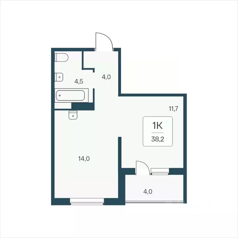 1-к кв. Новосибирская область, Новосибирск Кедровая ул., 80/3 (38.2 м) - Фото 0