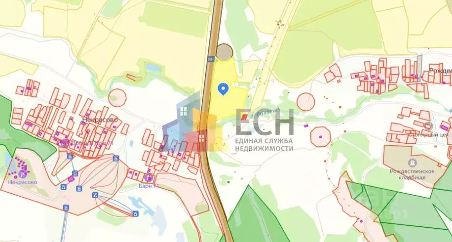 Участок в Тульская область, Тула городской округ, д. Некрасово 11 ... - Фото 2