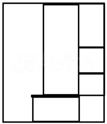 2-к. квартира, 43,2 м, 2/5 эт. - Фото 0