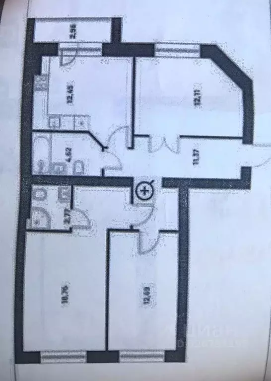 3-к кв. Тульская область, Тула Новая Тула мкр,  (77.73 м) - Фото 1