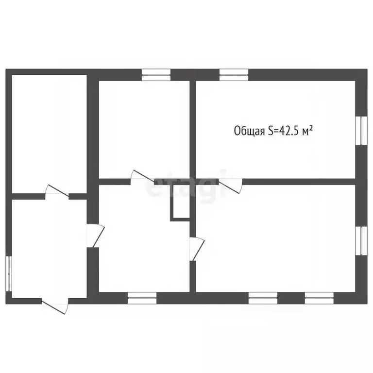 Дом в Кемеровская область, Березовский Одесская ул. (43 м) - Фото 2