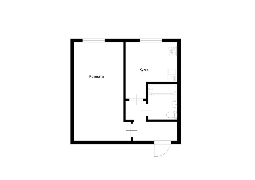1-к кв. Москва Миклухо-Маклая ул., 39К2 (35.0 м) - Фото 1