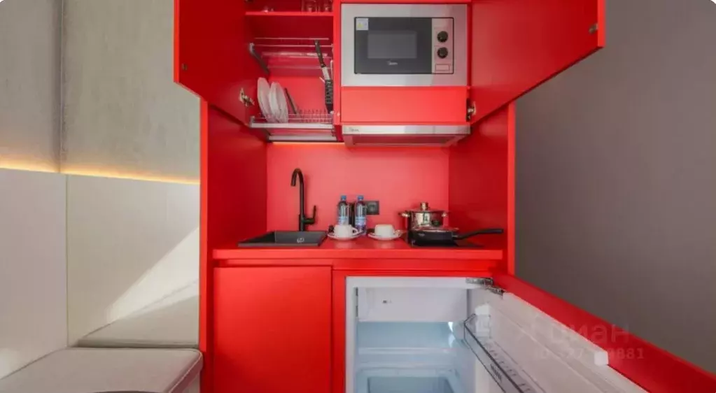 Студия Санкт-Петербург ул. Салова, 61 (19.0 м) - Фото 1